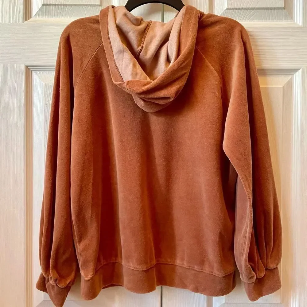 White Birch Terracotta Hooded Top Size Medium
